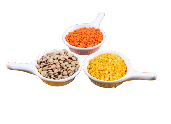 different lentils mini white spice bowls black stone table side view removebg preview